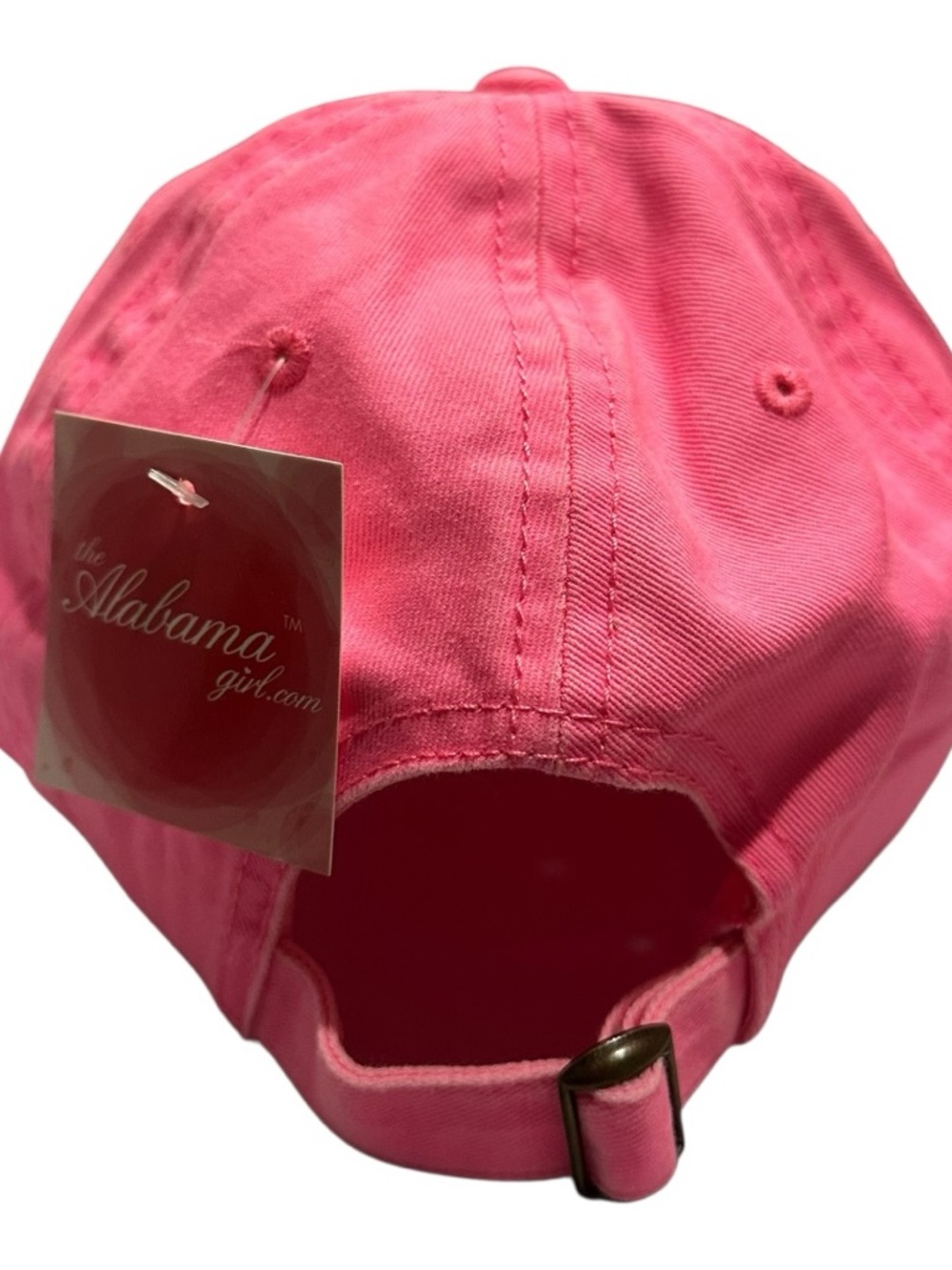 Alabama Girl Pink Rhinestone Turtle Baseball Cap - Picture 5 of 6